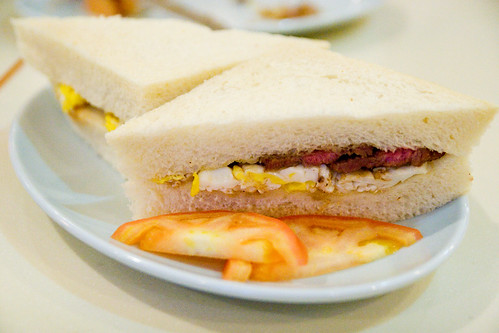 beef and egg sandwich
