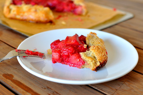 Rhubarb and Raspberry Crostata