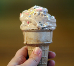 Ovaltine Ice Cream with Chocolate Chunks