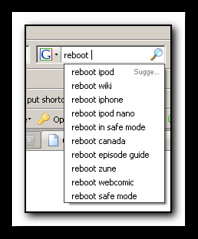 Top result in Google when searching for reboot followed by a space. (by absoblogginlutely)