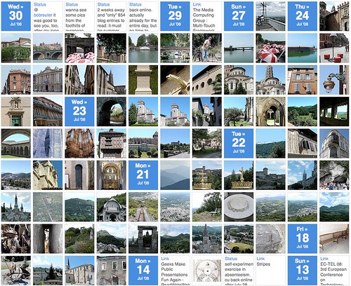 my Swurl timeline after the picture upload to flickr