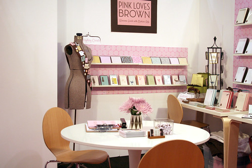 Pink Loves Brown at the National Stationery Show, 2008