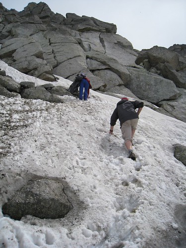 The author follows Ashok across more snow around 4,000 meters