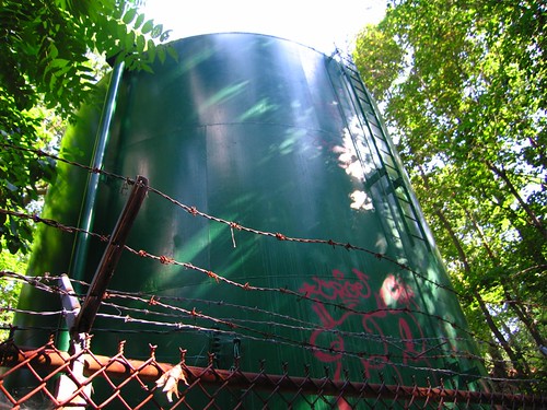 Graffiti on the water tower