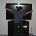Laura Hugging the New TV