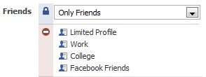 Facebook friends list privacy