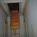 Folding attic stairs