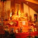 Close-up of the Buddhist shrine