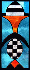 Patience Stained Glass Panel