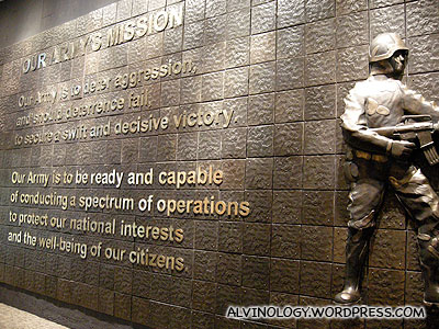 The usual army mission statement
