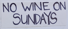 No wine on Sundays