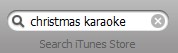 iTunes search for Christmas karaoke