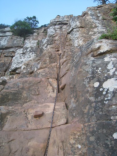 The chain section on Lion's Head