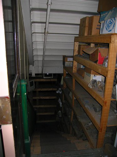 West Hall basement stairs