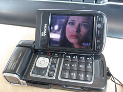 Nokia N93 playing SMALLVILLE HDTV show