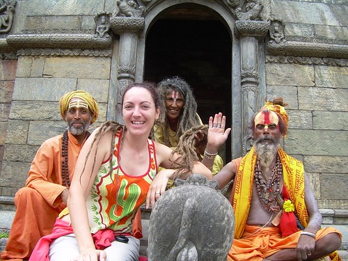 Vero con saddus en Kathmandu (Nepal)