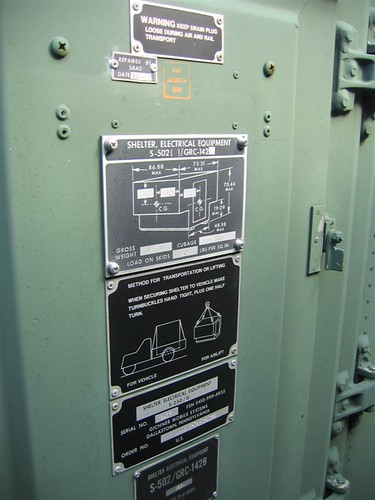 Electrical equipment shelter plauqes