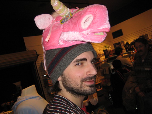 Jared with a Unicorn Head