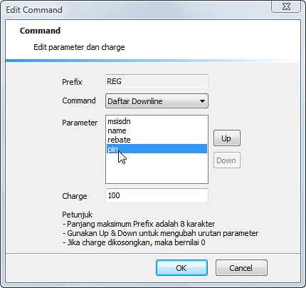 Dashboard- Command Editor
