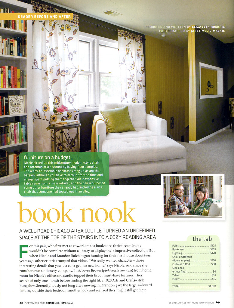 My Library in Home Magazine, September 2008
