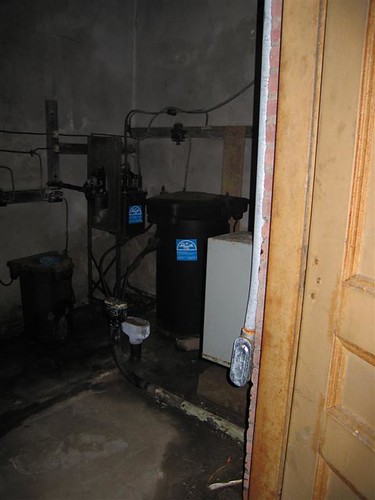 Electric transformer in the basement