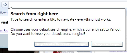 Search Prompt In Chrome