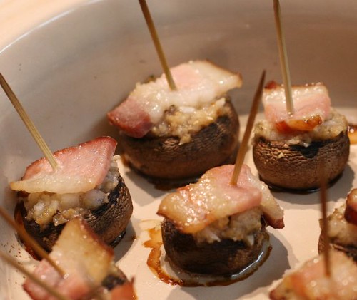 Bacon Topped Buttons