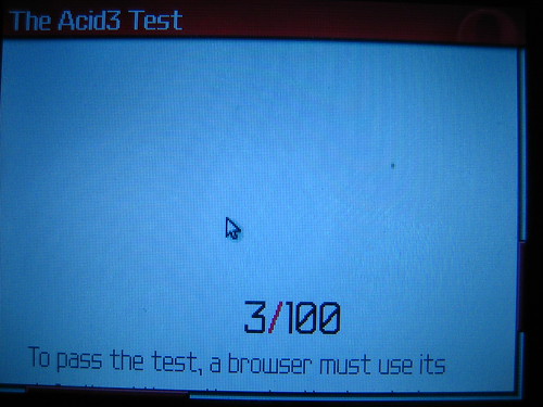 Test Acid3 sur Opera Mini - Blackberry Curve 8310 3