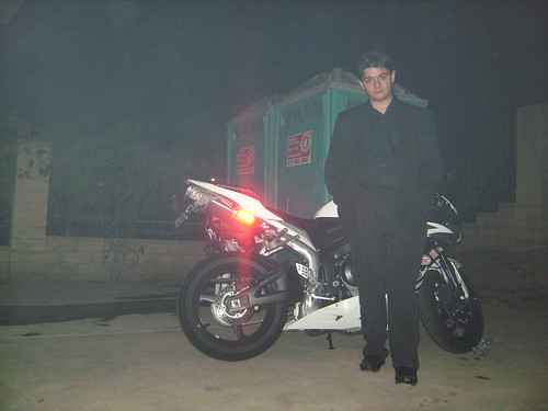 Me next to a Motorcycle