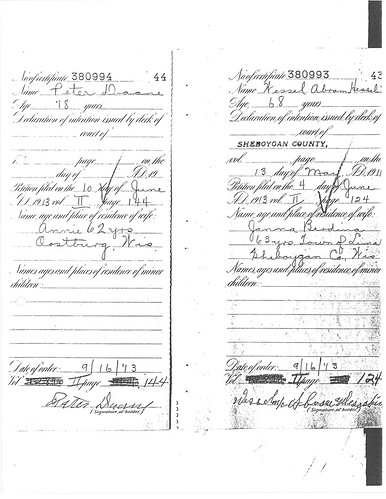 Naturalization papers