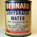 HUH . . .?!? BERNARD DEHYDRATED WATER Product. (At last, Stephen Wright has some instructions: “I bought some powdered water but I didn’t know what to add.”)*