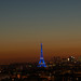 Blue Eiffel Tower