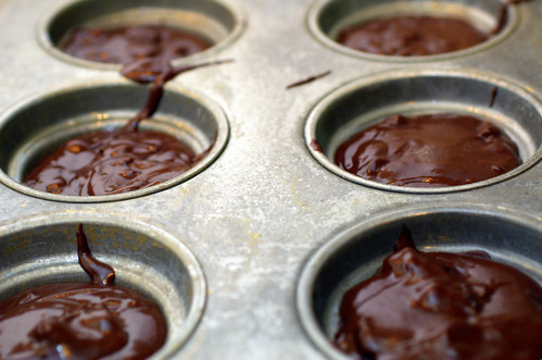 dark chocolate cherry muffins