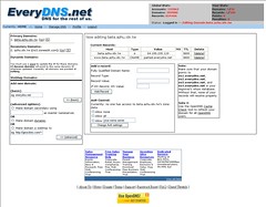 Free DNS, Static DNS, Dynamic DNS, URL Redirection, and more from EveryDNS!