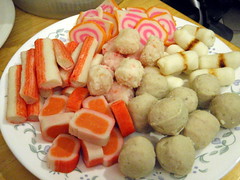 Fish cakes, fish balls, and crab balls