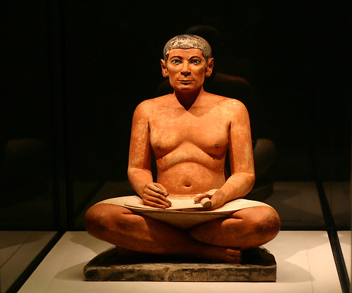 "Seated Scribe" at the Louvre