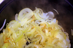 onions cooking