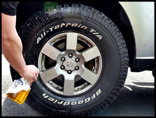Presoaking tires with Optimum Power Clean