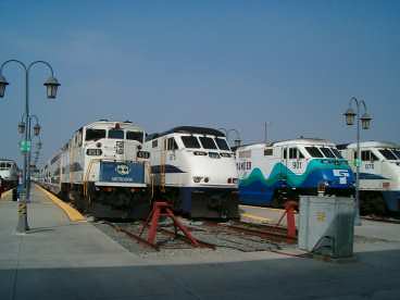 Metrolink Trains San Bernardino, California