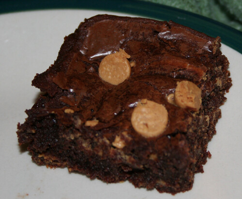Cocoa Brownies with Peanut Butter Chips