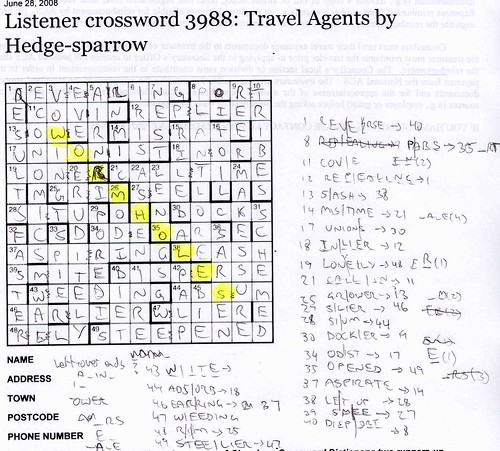 George vs the Listener Crossword: This blog is in another dimension...