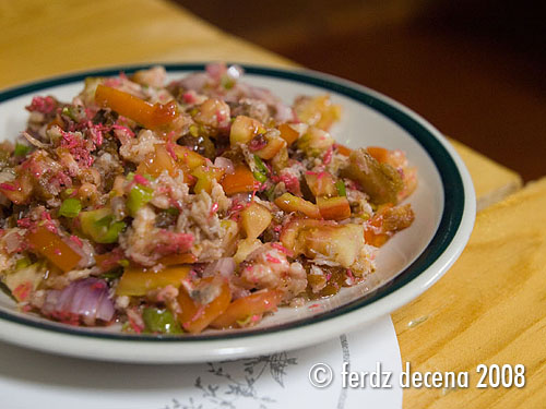 Chicharon with Onions and Tomatoes