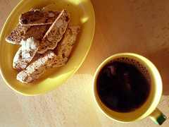 Biscotti og kaffe