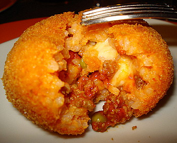 Arancino in southern Italy
