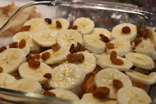 banana and raisins