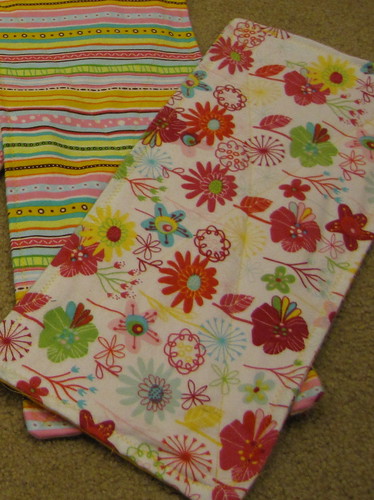 How To Make Receiving Blankets and Burp Cloths momspark.net