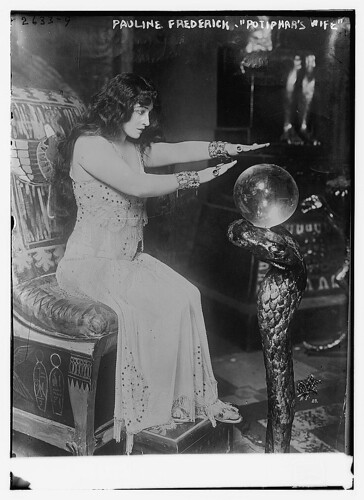 woman with crystal ball