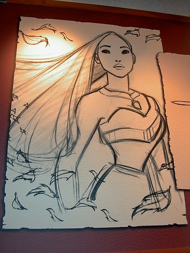 Pocahontas Drawing at Disney Animation Studio - a photo on Flickriver