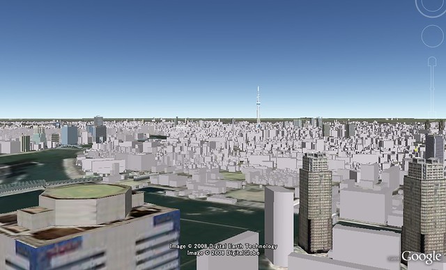 第二東京タワーをスカイラウンジから眺めた...