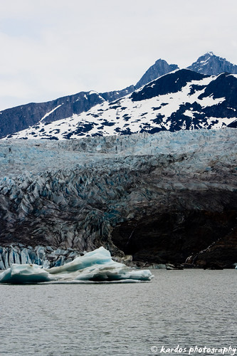 Glacier and iceberg